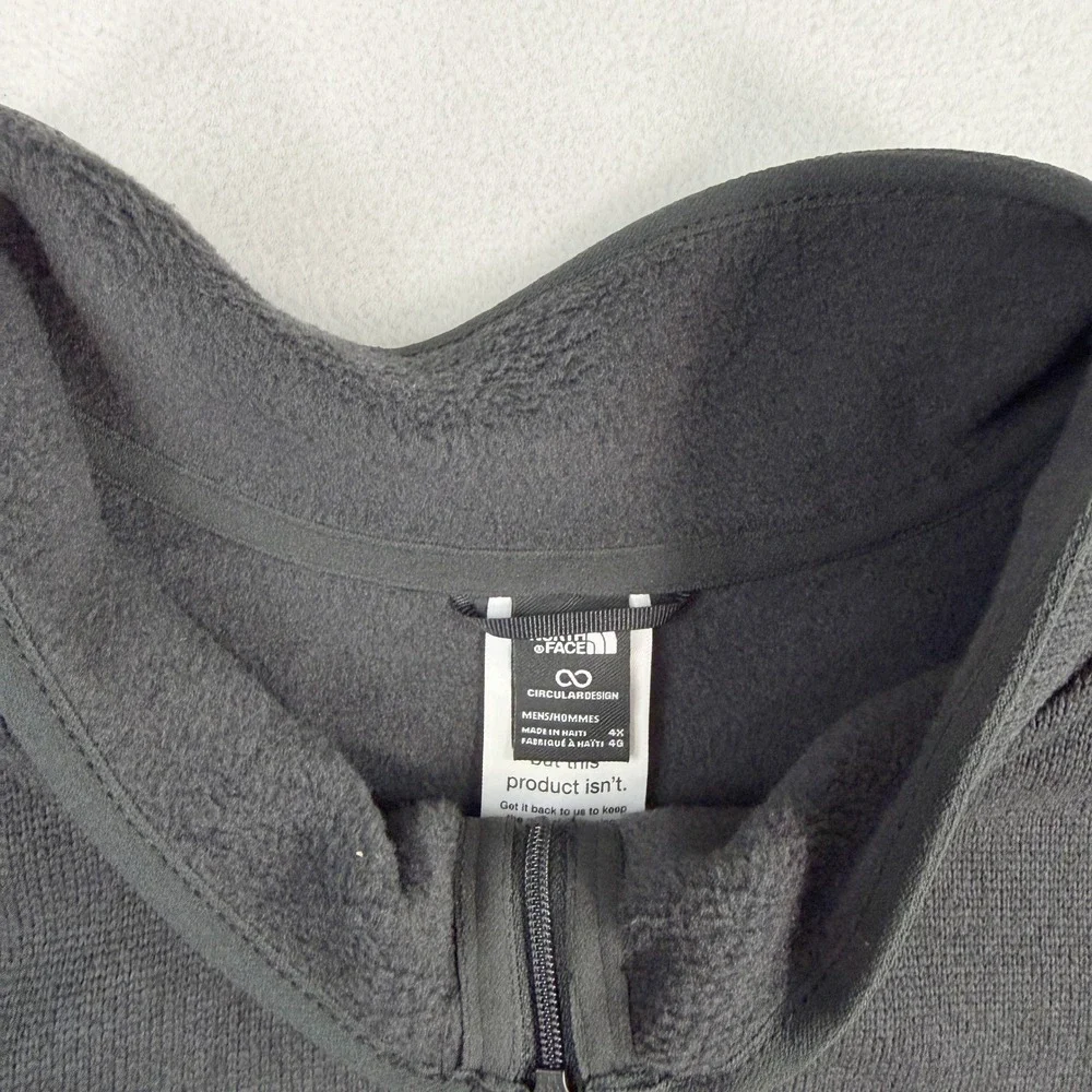 The North Face Front Range Fleece Jacket 1/4 Zip Size 4XL TNF Black Heather NEW
